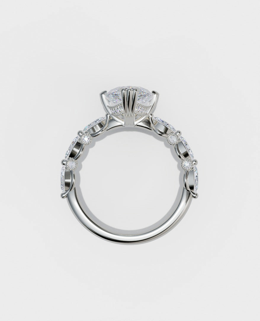 Moval Diamond Ring