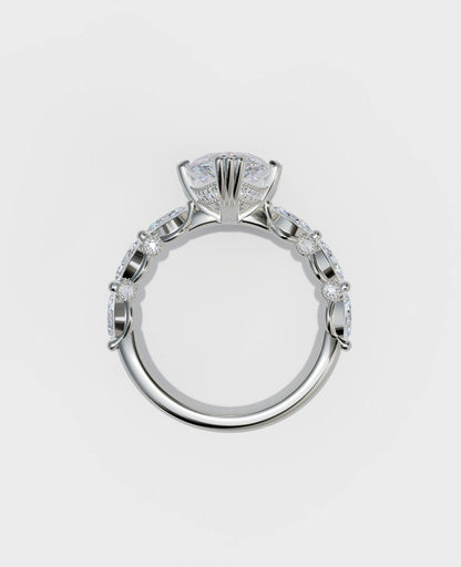 Moval Diamond Ring