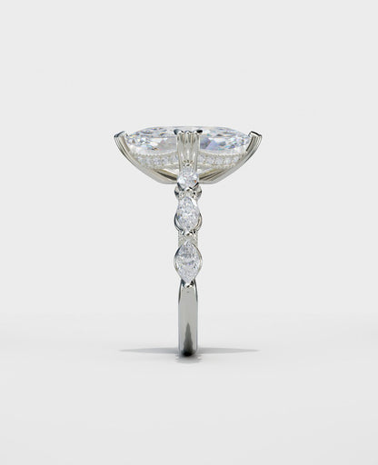 Moval Diamond Ring